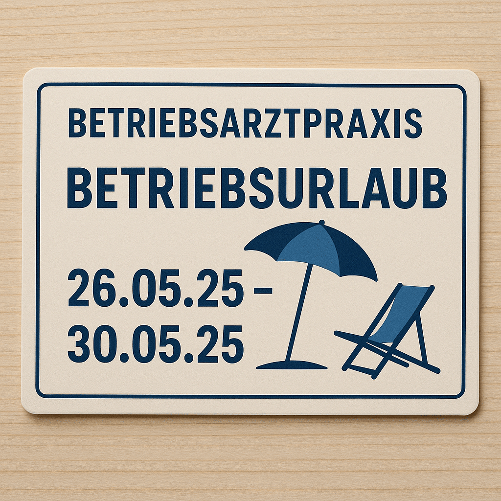 Featured image for “Betriebsurlaub Mai 2025”